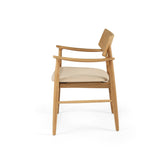 Harlow American Oak frame Dining Armchair – Natural