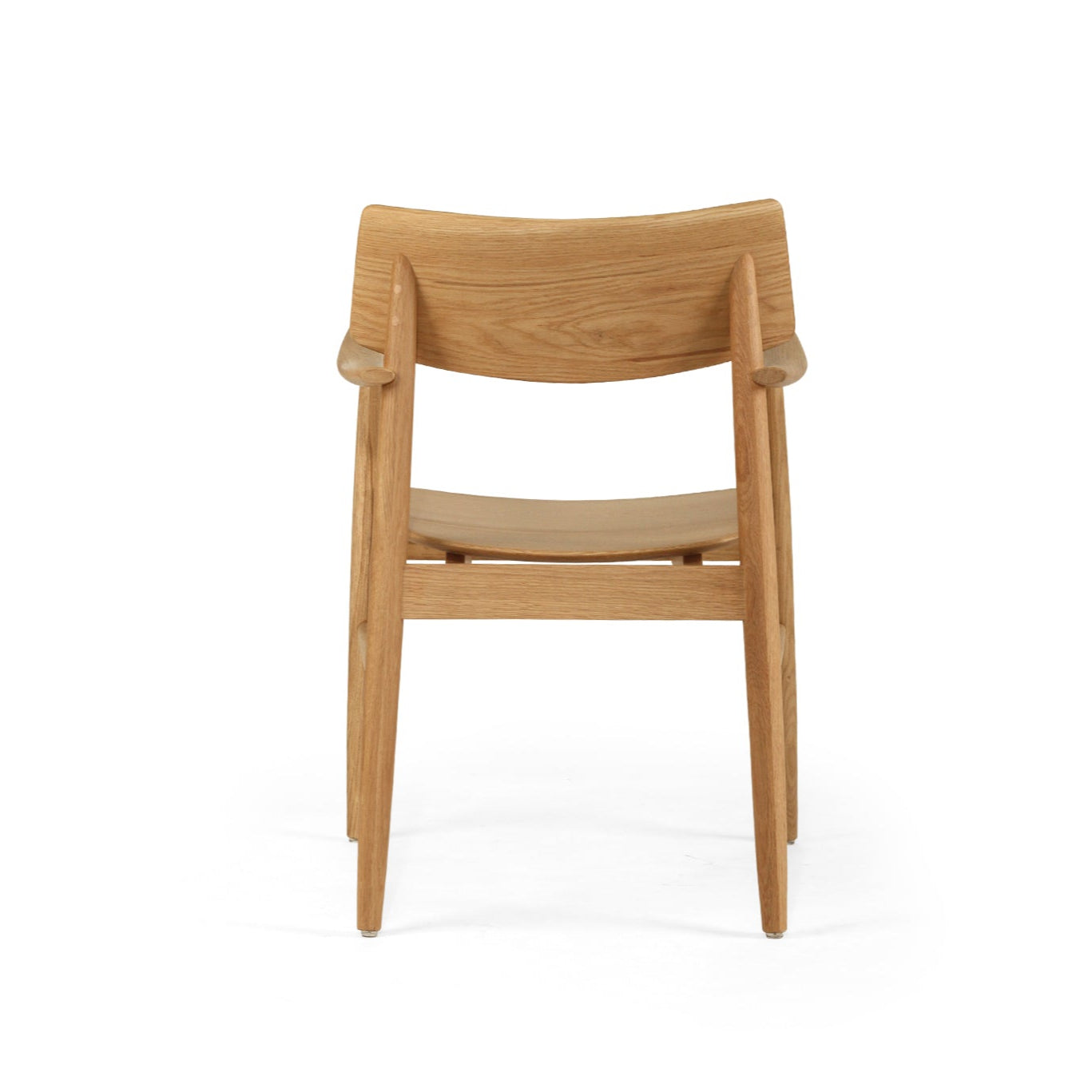 Harlow American Oak frame Dining Armchair – Natural with Timber Seat