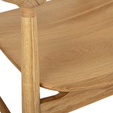 Harlow American Oak frame Dining Armchair – Natural with Timber Seat