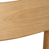 Harlow American Oak frame Dining Armchair – Natural with Timber Seat