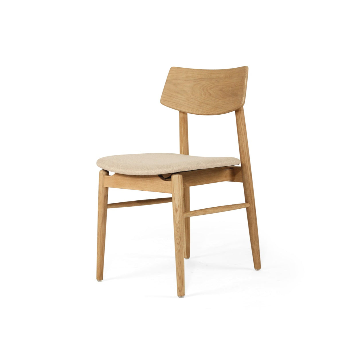 Harlow Black American Oak Dining Chair – Natural
