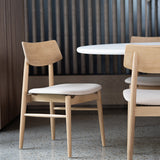 Harlow Black American Oak Dining Chair – Natural