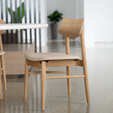 Harlow Black American Oak Dining Chair – Natural