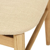 Harlow Black American Oak Dining Chair – Natural