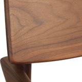 Harlow Black American Walnut Dining Armchair – Walnut with Timber Seat