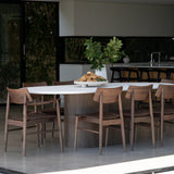 Harlow Black American Walnut Dining Armchair – Walnut with Timber Seat