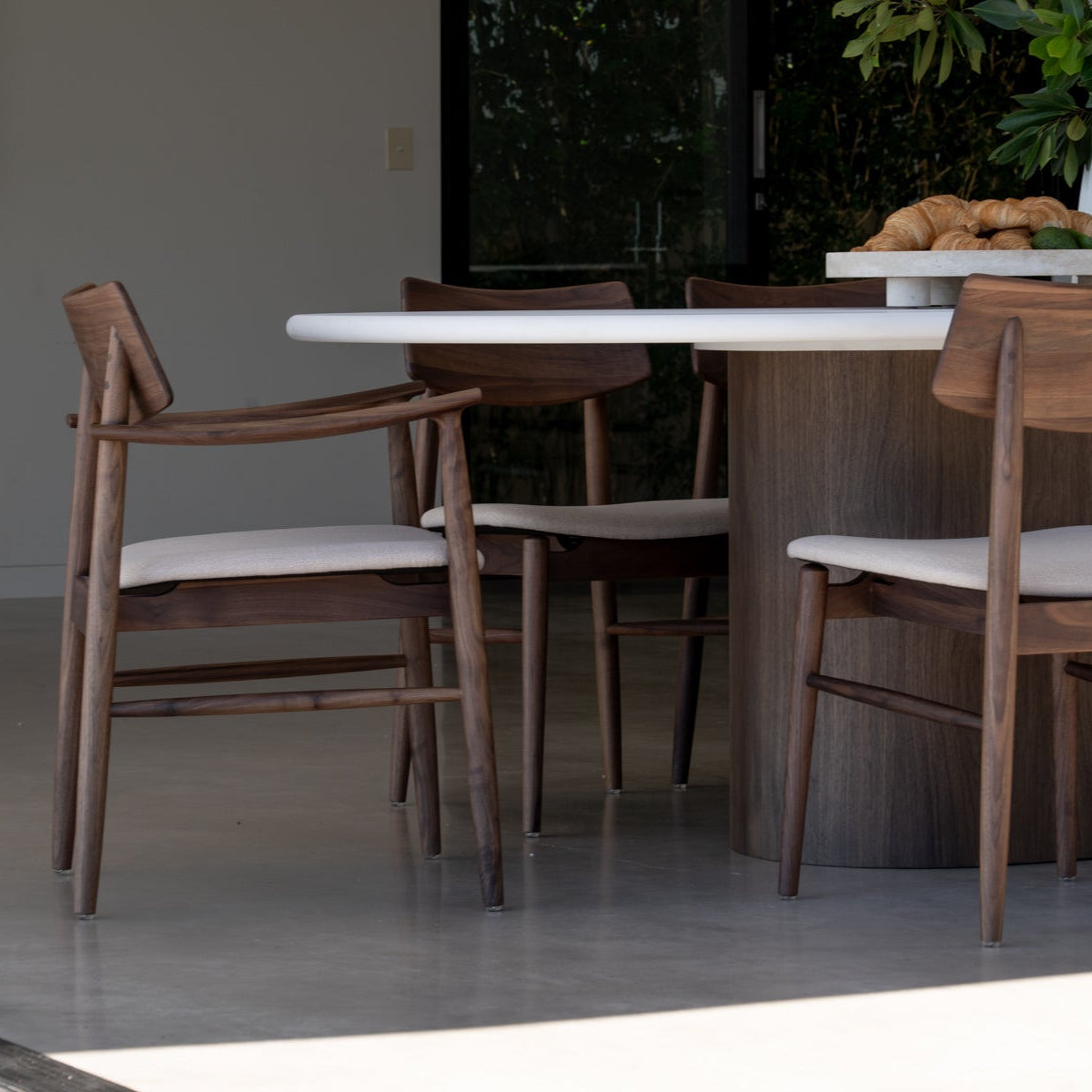Harlow Black American Walnut Dining Chair – Walnut