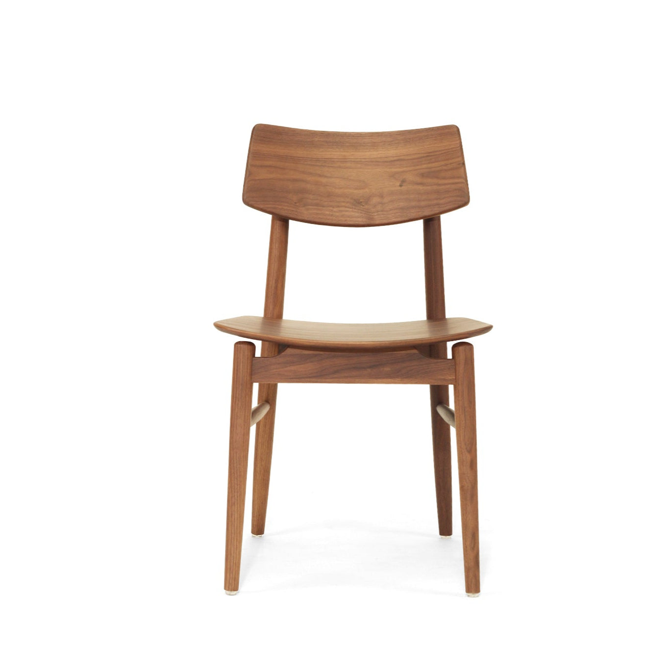Harlow Black American Walnut Dining Chair – Walnut with Timber Seat