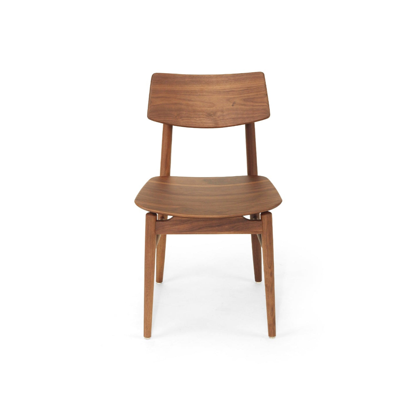 Harlow Black American Walnut Dining Chair – Walnut with Timber Seat