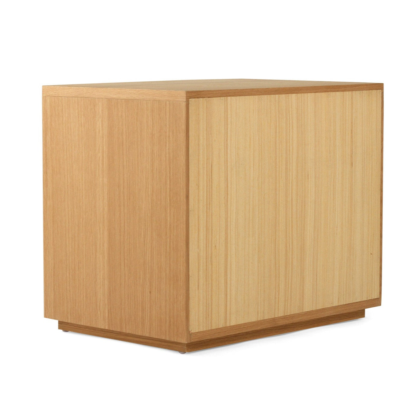 Harlow Black Oak Bedside Table – Natural
