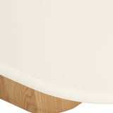 Harlow Oak veneer Oval Coffee Table – 1.5m – Natural Oak Base