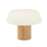Harlow Oak veneer Oval Coffee Table – 1.5m – Natural Oak Base