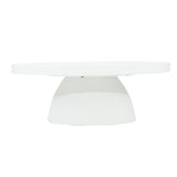 Harper White Micro Cement Coffee Table 0.8m