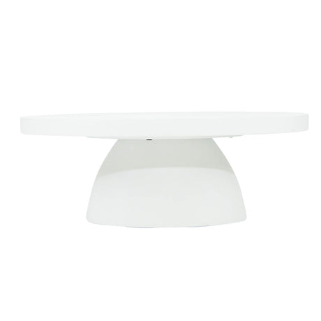 Harper White Micro Cement Coffee Table 0.8m