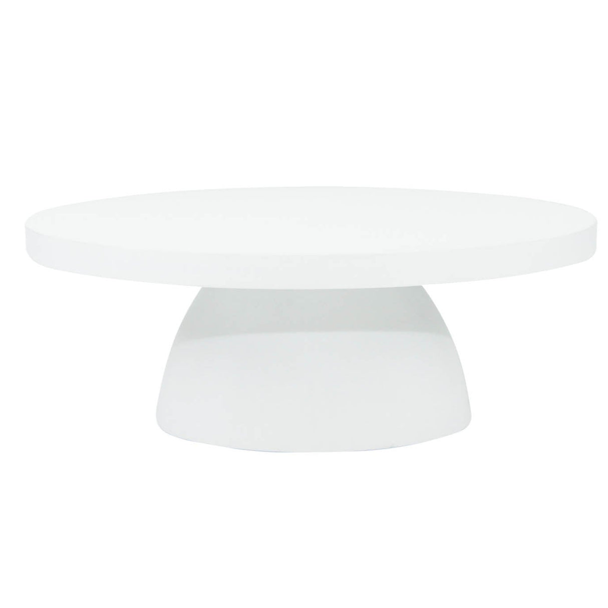 Harper White Micro Cement Coffee Table 0.8m