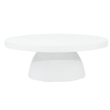 Harper White Micro Cement Coffee Table 0.8m