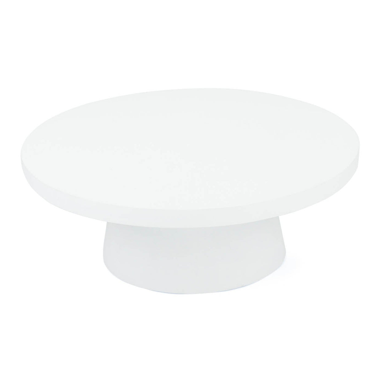 Harper White Micro Cement Coffee Table 0.8m