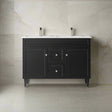 Harrington Floor PVC Cabinet Vanity 1200mm (Matte Black) (Double Bowl)