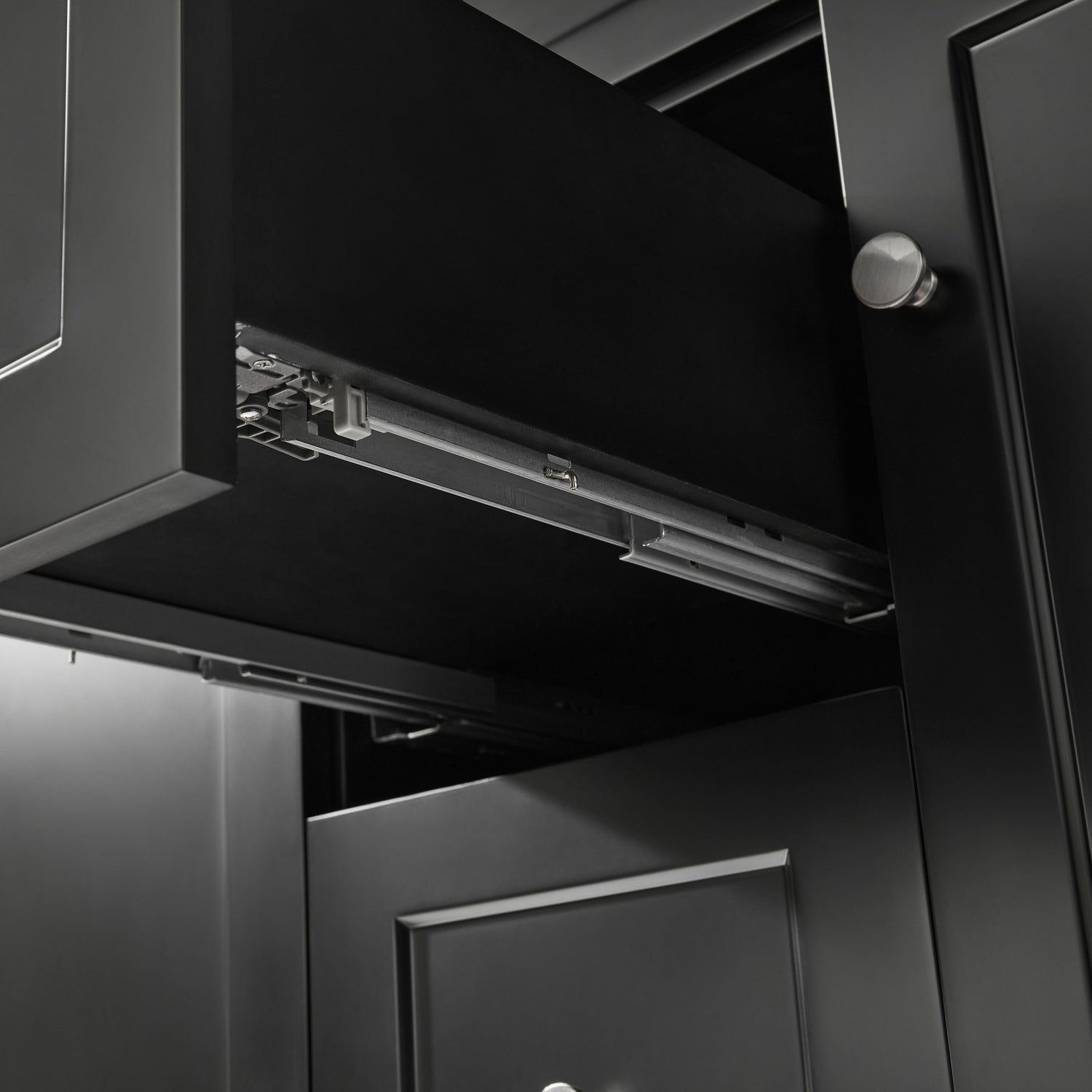 Harrington Floor PVC Cabinet Vanity 1200mm (Matte Black) (Double Bowl)