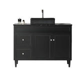 Harrington Floor PVC Cabinet Vanity 1200mm (Matte Black) (Single Bowl)