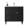 Harrington Freestanding PVC Vanity 900mm (Matte Black)