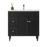 Harrington Freestanding PVC Vanity 900mm (Matte Black)