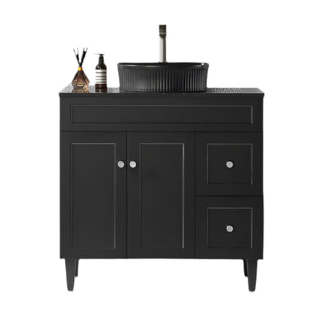 Harrington Freestanding PVC Vanity 900mm (Matte Black)