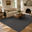 Harvest 801 Charcoal Wool Viscose Rug