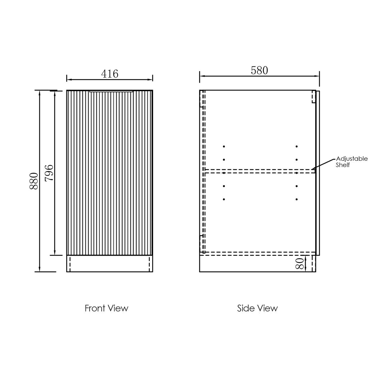Havana Sable Walnut Mini Laundry Kit (430mm)