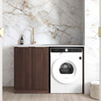 Havana Walnut Laundry Cabinet with Benchtop Set 1300x600x900mm