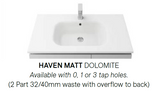 Timberline ROCKFORD Wall Hung Vanity (All Sizes)