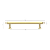 Heirloom - Brushed Brass Handle (Premium Solid Brass Construction)