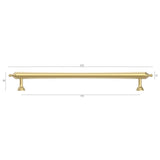 Heirloom - Brushed Brass Handle (Premium Solid Brass Construction)