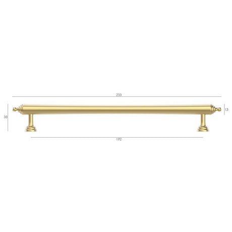 Heirloom - Brushed Brass Handle (Premium Solid Brass Construction)