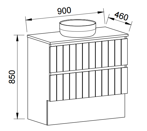 Timberline HENLEY Floor Standing Vanity (All Sizes)