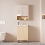 Hera Floor Standing Vanity-MDF-Slim-Tas Oak-400-550mm - 07