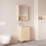 Hera Floor Standing Vanity-MDF-Slim-Tas Oak-400-550mm - 09