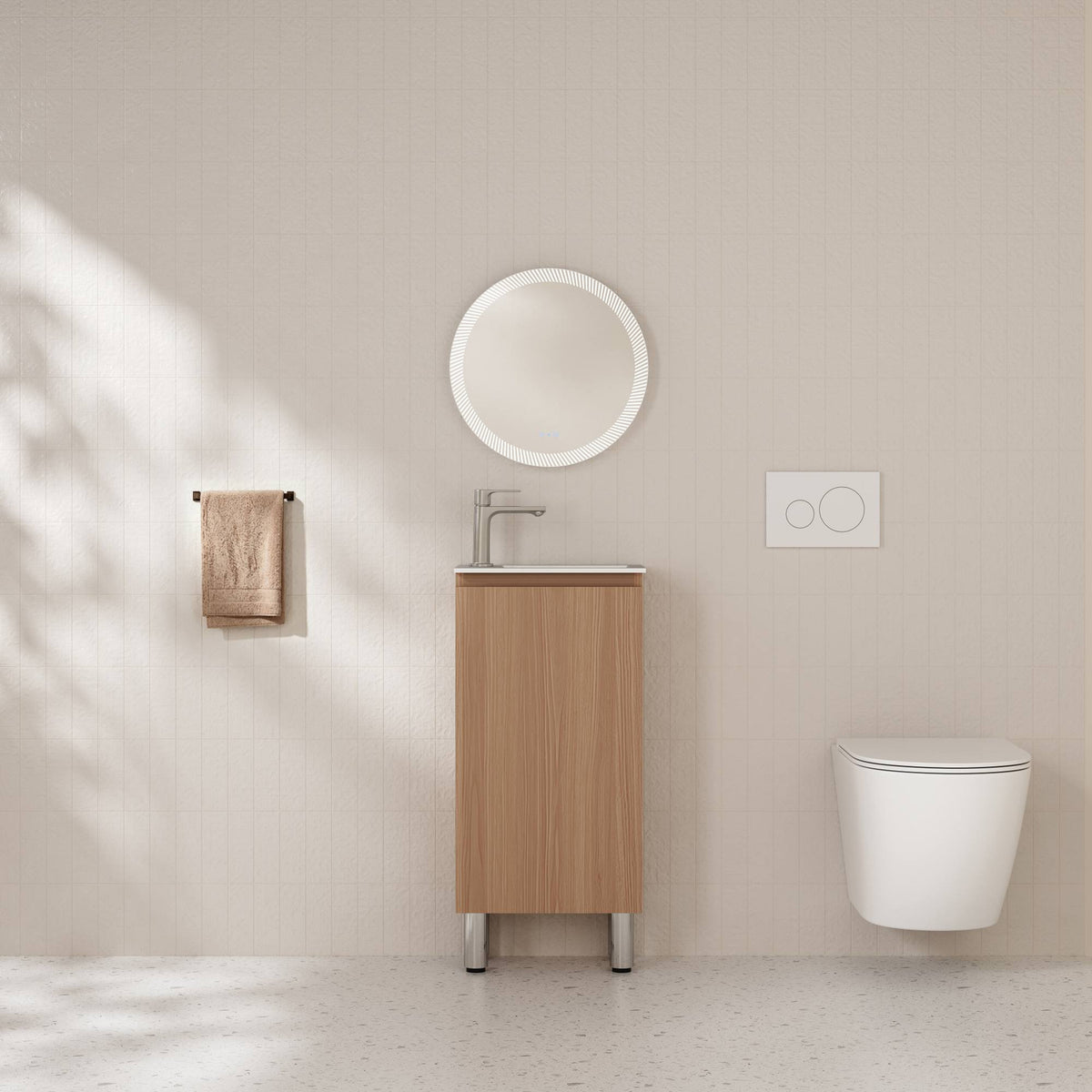 Hera Vanity Floor Standing-MDF-Slim Cabinet-Elegant Oak - 02
