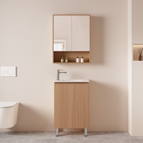 Hera Vanity Floor Standing-MDF-Slim Cabinet-Elegant Oak - 07