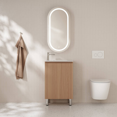 Hera Vanity Floor Standing-MDF-Slim Cabinet-Elegant Oak - 08
