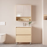 Hera Vanity Floor Standing-MDF-Slim Cabinet-Tas Oak 750mm - 01