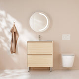 Hera Vanity Floor Standing-MDF-Slim Cabinet-Tas Oak 750mm - 02