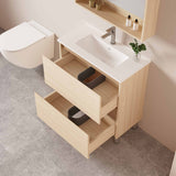 Hera Vanity Floor Standing-MDF-Slim Cabinet-Tas Oak 750mm - 04
