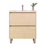 Hera Vanity Floor Standing-MDF-Slim Cabinet-Tas Oak 750mm - 05