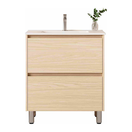 Hera Vanity Floor Standing-MDF-Slim Cabinet-Tas Oak 750mm - 05