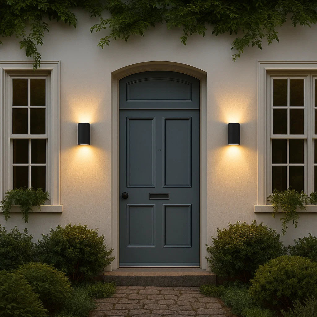 Herron Exterior Wall Light Black IP54