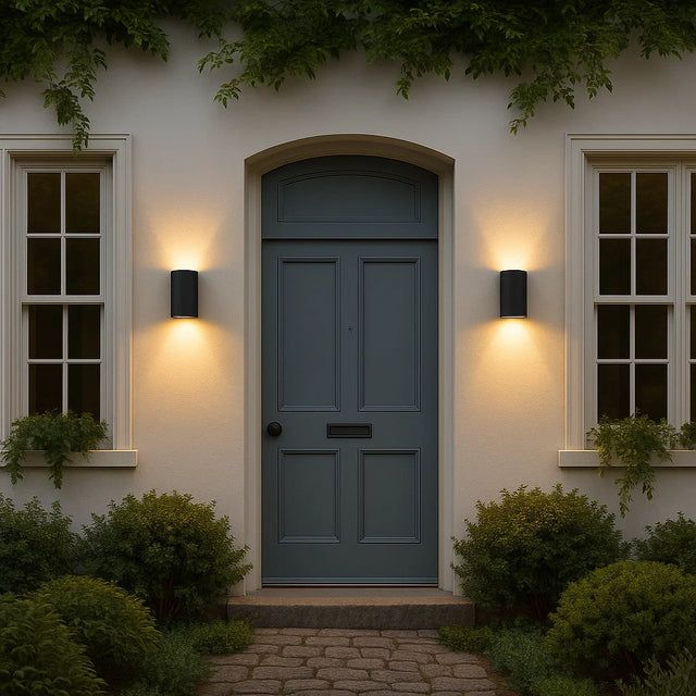 Herron Exterior Wall Light Black IP54