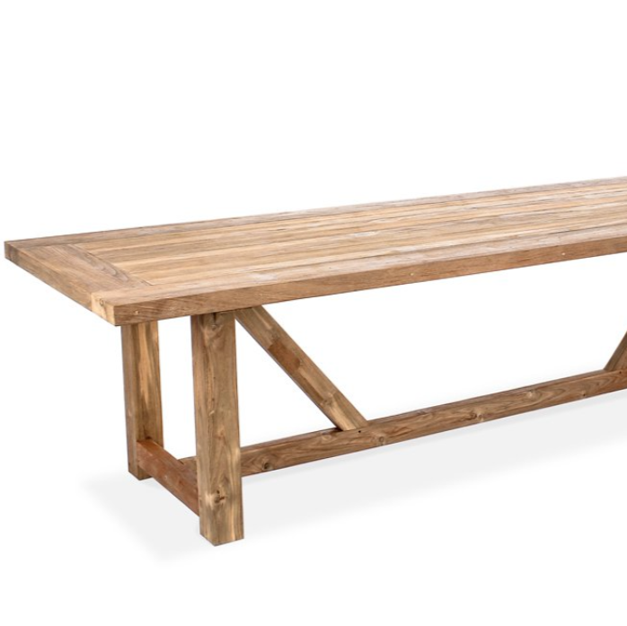 Highlander Teak Outdoor Dining Table – 2.3m