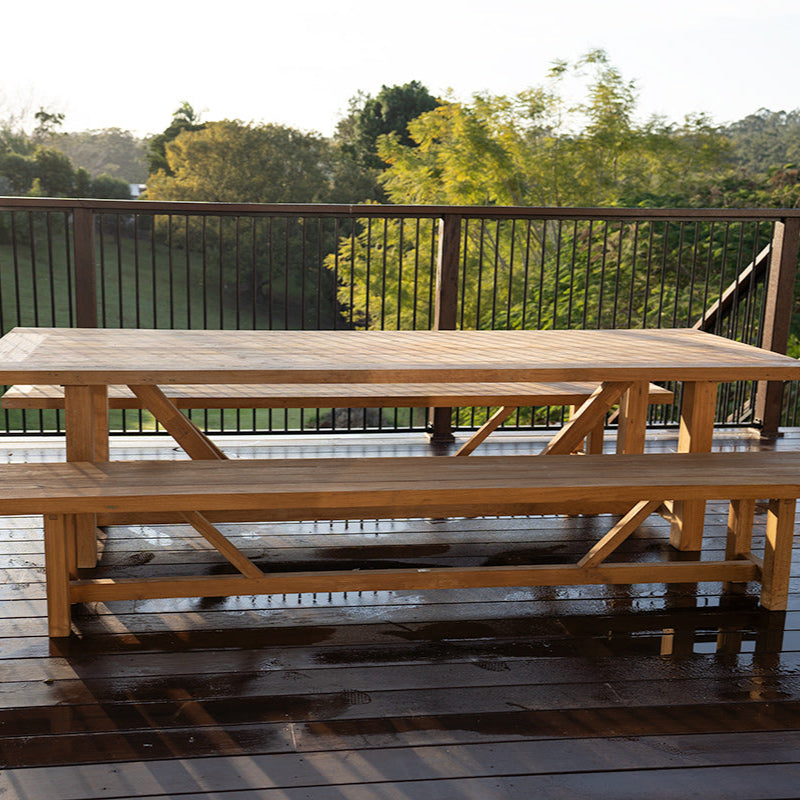 Highlander Teak Outdoor Dining Table – 2.3m