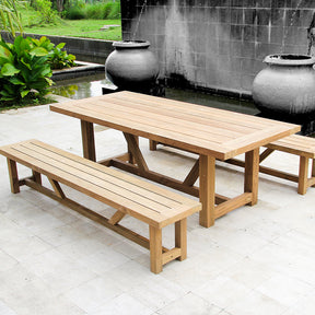 Highlander Teak Outdoor Dining Table – 2.3m